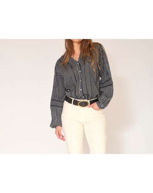 Blouse en coton Hiper noir