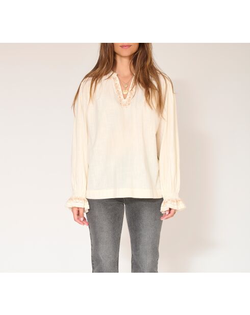 Blouse en coton Hallen naturelle