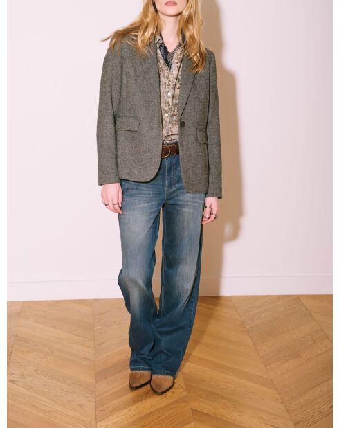 Die blauen Baumwolljeans von James Wilson