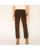 Jean en coton The Linda Soft Corduroy kaki
