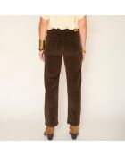 Jean en coton The Linda Soft Corduroy kaki