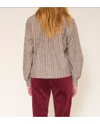 Blusa Cartali in cotone marrone