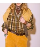Baumwollbluse Craig mit Karomuster
