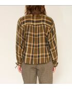 Baumwollbluse Craig mit Karomuster
