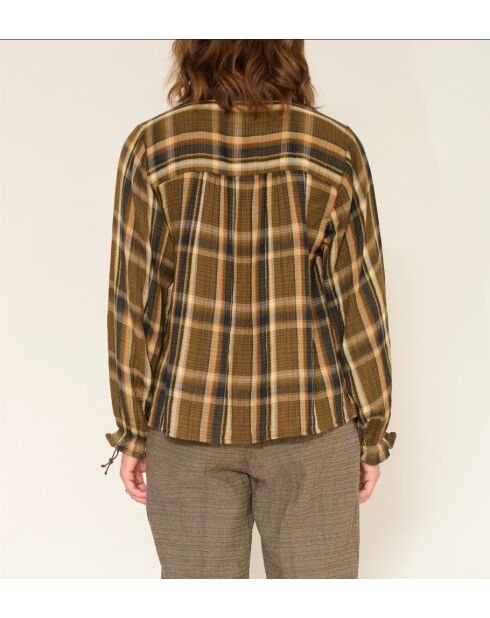 Blouse en coton Craig checks