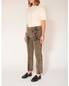 Jeans Linda Tie&Dye in cotone kaki