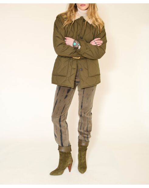 Jeans Linda Tie&Dye in cotone kaki