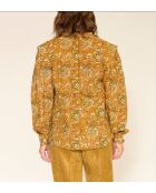 Blouse en coton Cosima camel