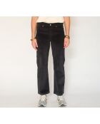 The Linda Soft Corduroy schwarze Baumwolljeans
