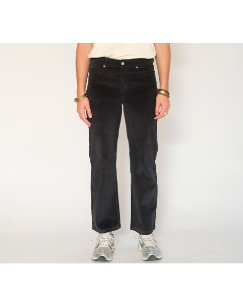 The Linda Soft Corduroy schwarze Baumwolljeans