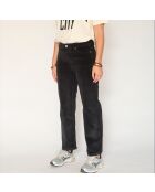 The Linda Soft Corduroy schwarze Baumwolljeans