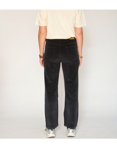 The Linda Soft Corduroy schwarze Baumwolljeans
