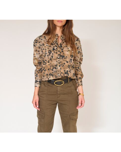 Blouse en coton Citarum kaki
