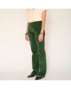 The Harley Smaragdgrüne Baumwolljeans aus weichem Cord