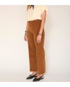 Camelfarbene Baumwolljeans Paddy Velvet