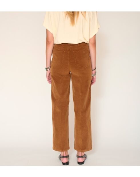 Camelfarbene Baumwolljeans Paddy Velvet