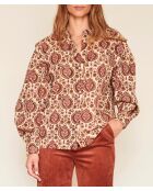 Blouse en coton Cascade naturelle