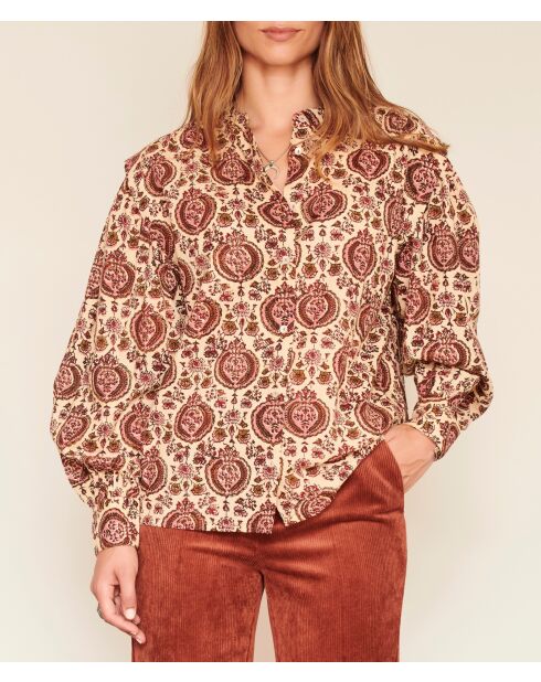 Blouse en coton Cascade naturelle