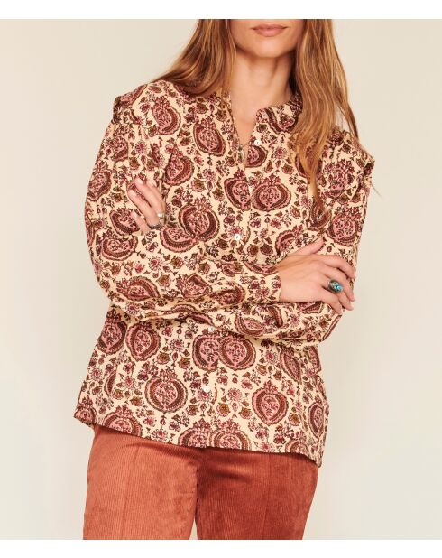 Blouse en coton Cascade naturelle