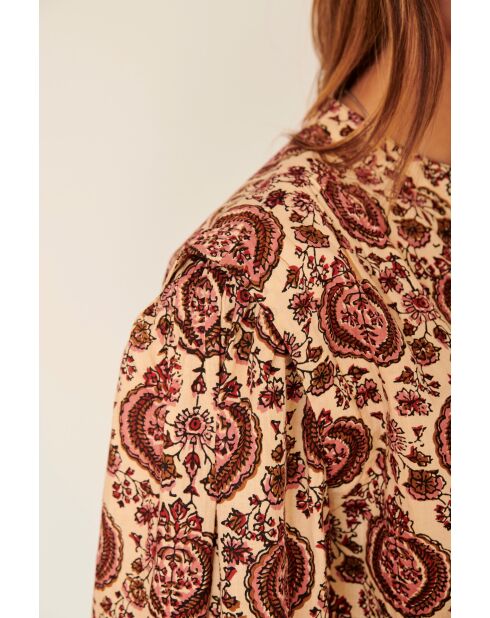 Blouse en coton Cascade naturelle