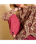 Blouse en coton Cascade naturelle