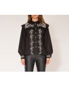 Blusa Howdy nera in cotone