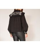 Blusa Howdy nera in cotone