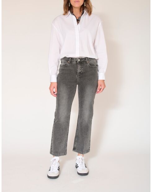 The Linda Black Roses graue Baumwolljeans