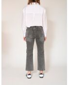 The Linda Black Roses graue Baumwolljeans