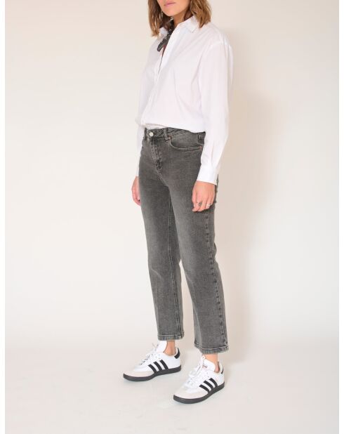 The Linda Black Roses graue Baumwolljeans