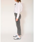 The Linda Black Roses graue Baumwolljeans