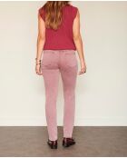 The Birkin Vintage-Twill-Baumwolljeans in Burgunderrot