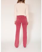 The Diana Vintage-Twill-Baumwolljeans in Burgunderrot