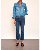 Die blauen Baumwolljeans von Sophia Wilson