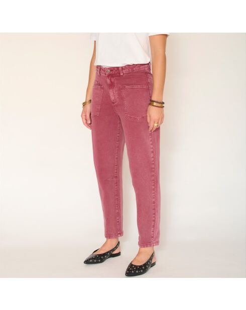 Jeans Patras Pacific Drill in cotone color rubino