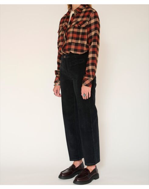 Schwarze Baumwolljeans Paddy Velvet