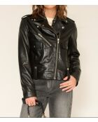 Chaqueta Volt de piel negra