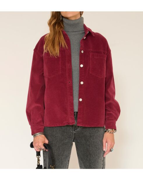 Veste en coton Chalet Soft Corduroy rubis
