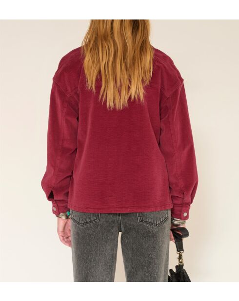 Veste en coton Chalet Soft Corduroy rubis