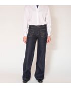 De blauwe katoenen jeans van Debbie Savage