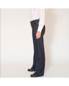 De blauwe katoenen jeans van Debbie Savage