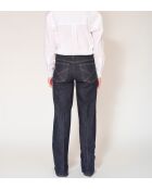 De blauwe katoenen jeans van Debbie Savage