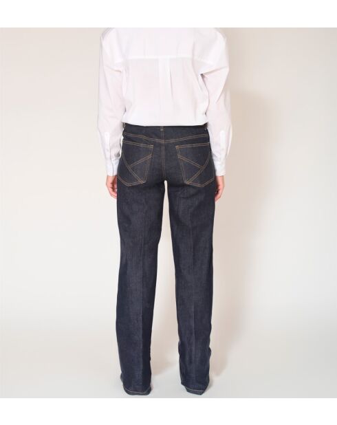 De blauwe katoenen jeans van Debbie Savage