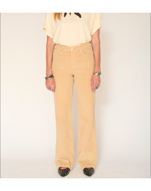 The Jagger Velvet Perlen-Baumwolljeans