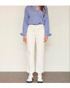 The Linda New Drill Chalk katoenen jeans