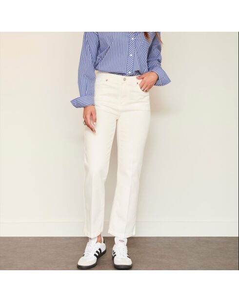 The Linda New Drill Chalk katoenen jeans
