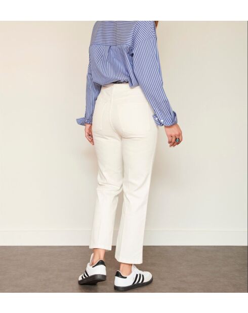 The Linda New Drill Chalk katoenen jeans