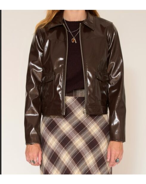 Chaqueta marrón vainilla