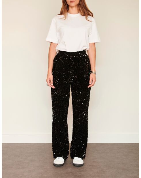 Pantalon Paillette noir