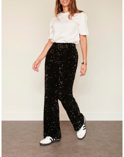 Pantalon Paillette noir